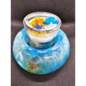 RESIN VOTIVE TEALIGHT WITH HALO