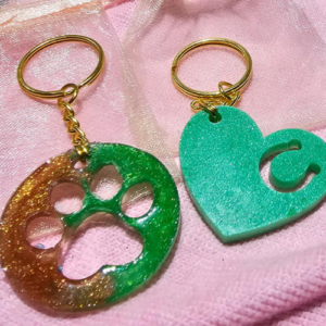 SMALL DOGPRINT AND HORSESHOE KEY