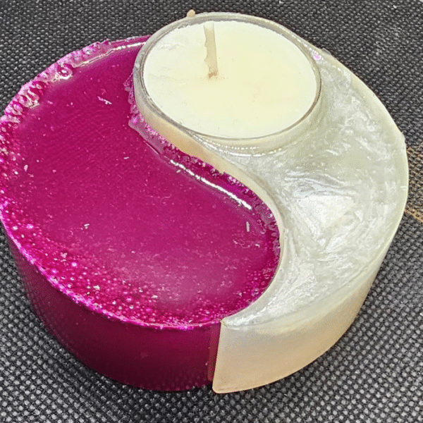 Yin Yang Refillable Resin Tealight